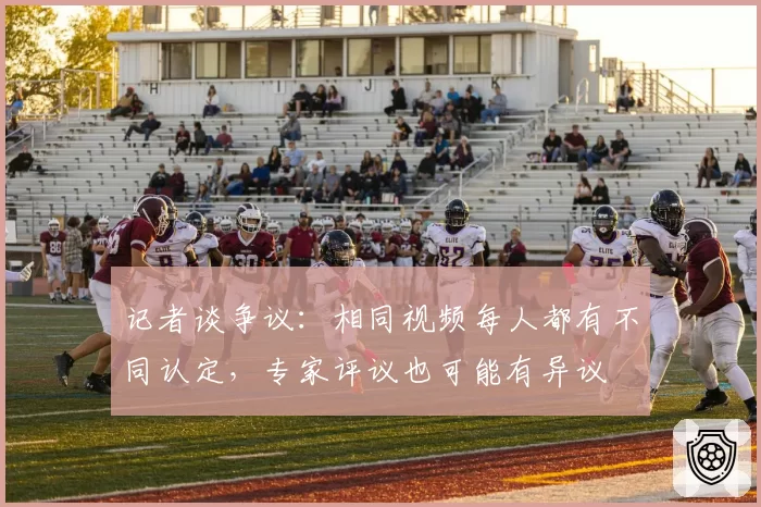 记者谈争议：相同视频每人都有不同认定，专家评议也可能有异议